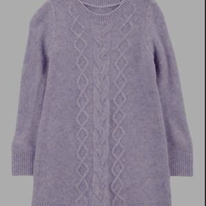 Carter's Purple Cable Knit Dress